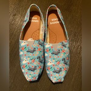 8W Scottish Terrier print shoes